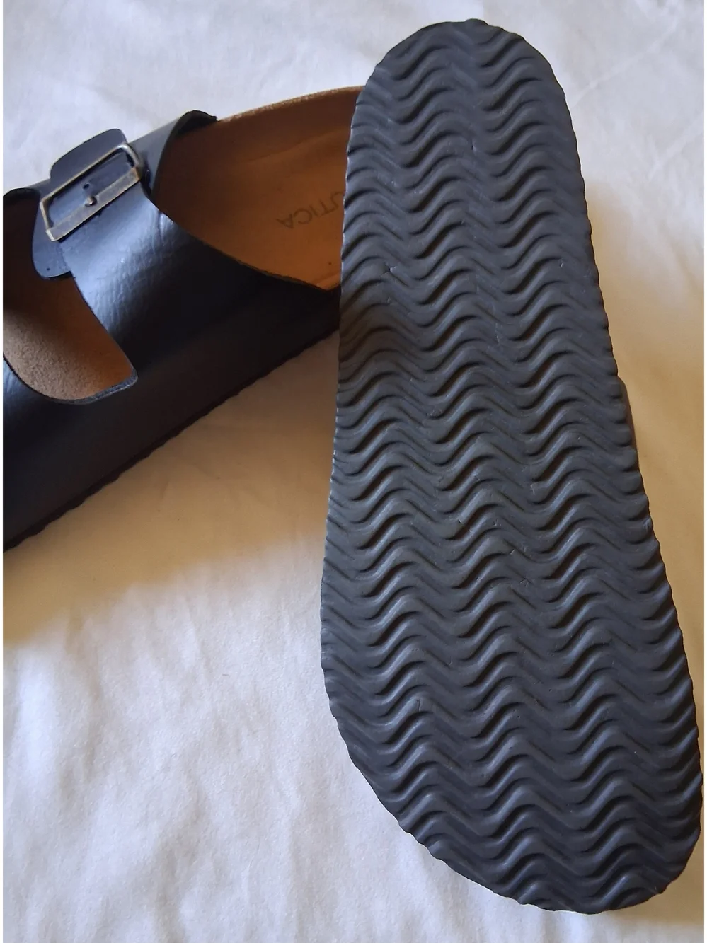 Nautica Men’s Black Double-Buckle Slide Sandals